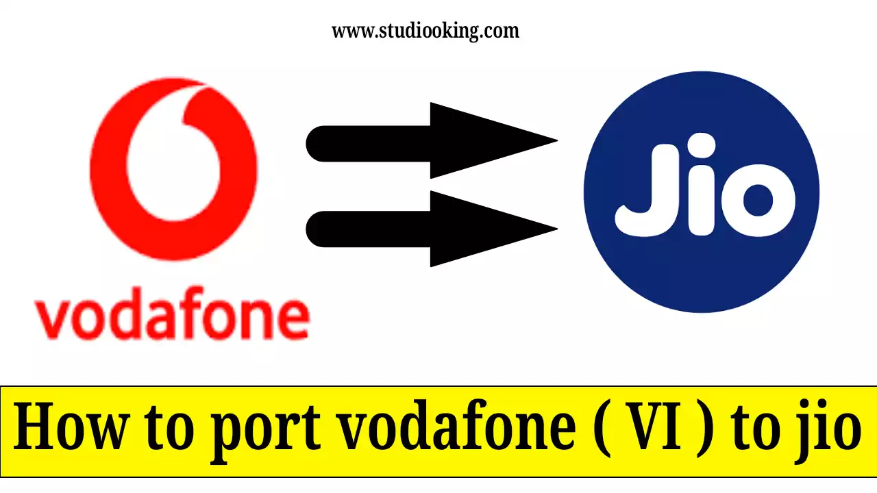 How to port vodafone to jio
